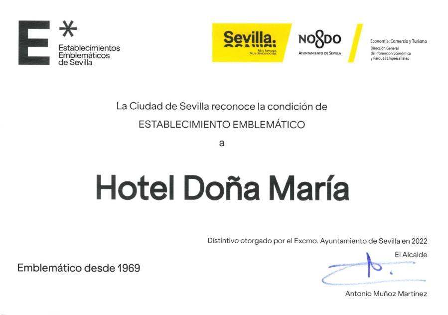 Hotel Dona Maria Sewilla Zewnętrze zdjęcie